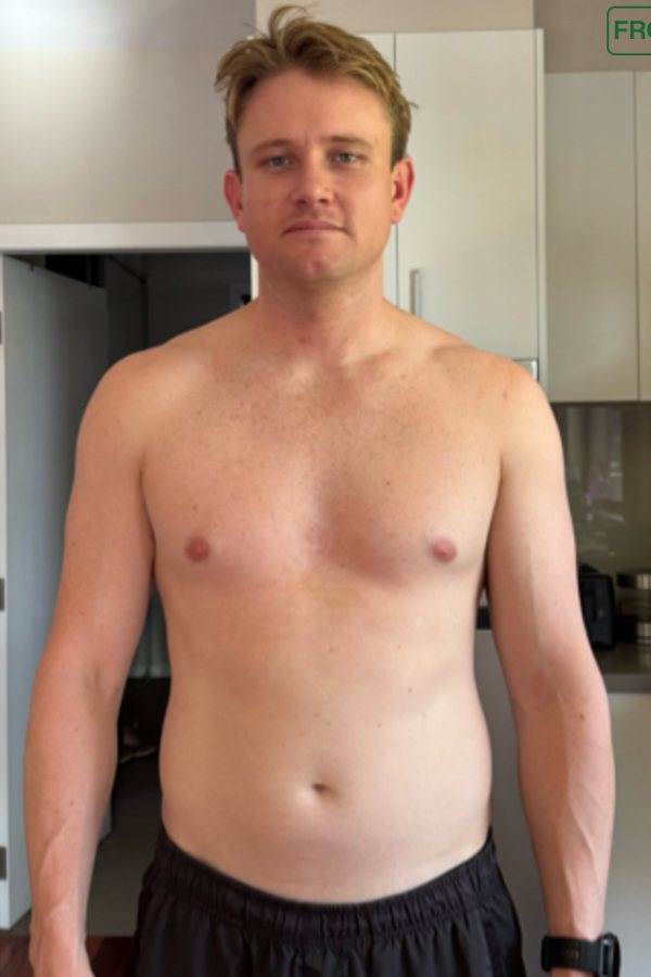 Mitch, Ironberg client, before 16-week recomposition